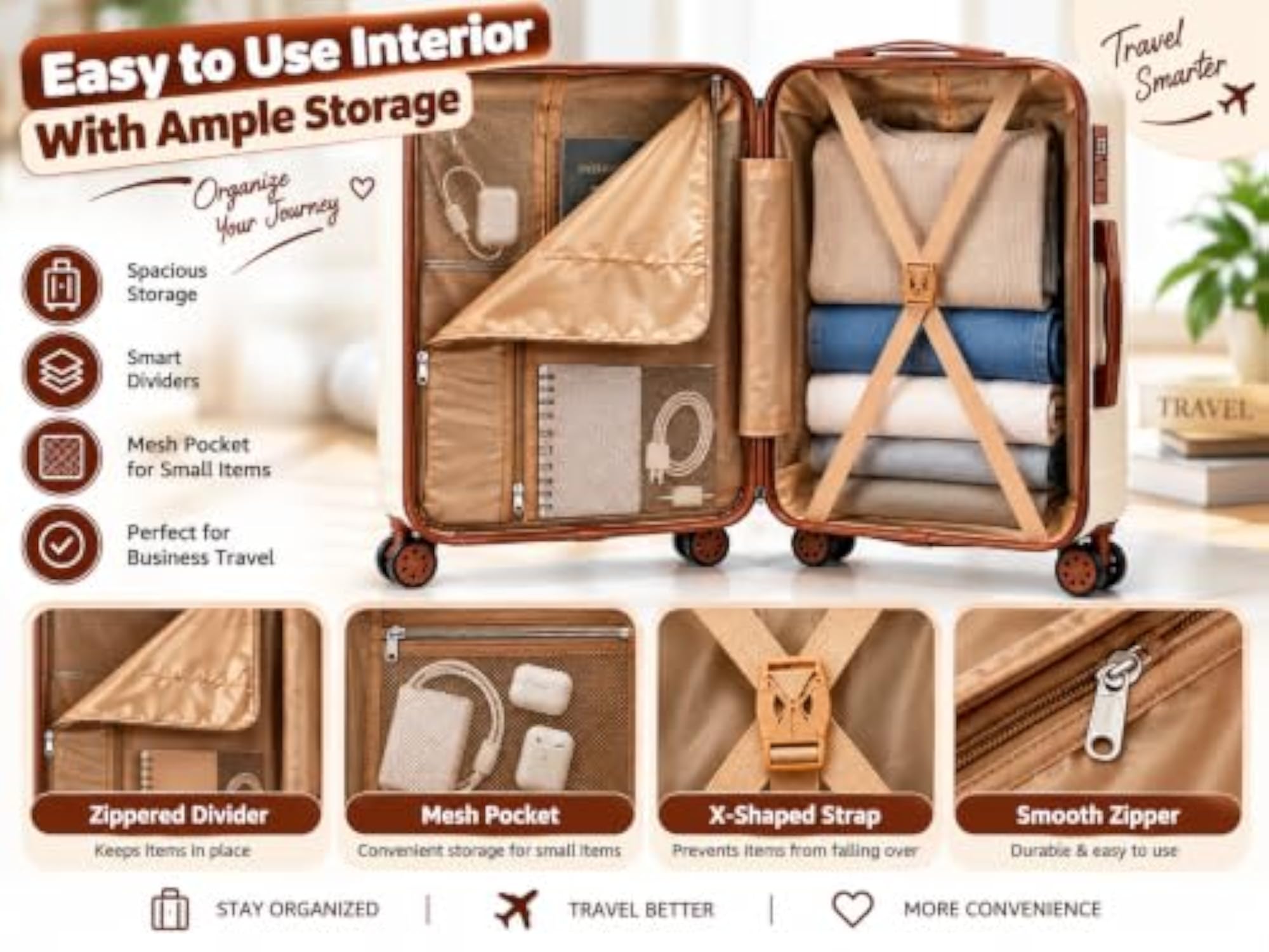 2-Piece Kids' Cabin Size Hard Shell Trolley Bag Set