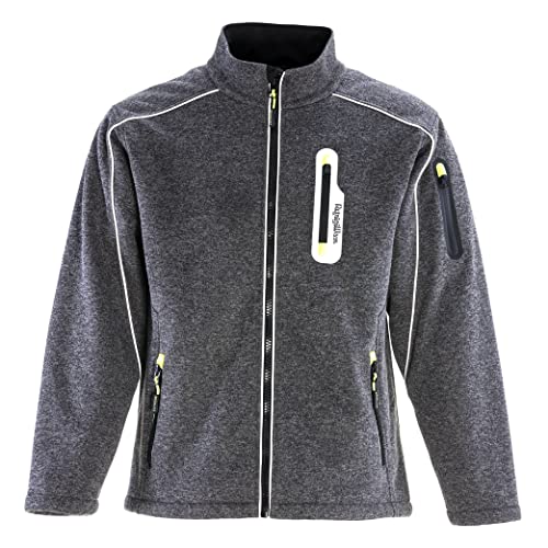 RefrigiWear Fleece Lined Extreme Sweater Jacket with Reflective Piping