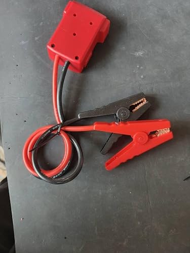 Miniatura 2 de Jumper Cables with Adapter Compatible with Mil.Waukee M18 18V Batteries, 2FT Silicone Wire 8AWG Automotive Booster Cables for Jump Starter Tool