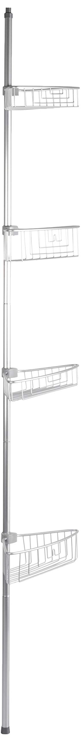 PrimanovaM-N29-30 Aluminium Spring Corner Set with Shelf Matte Anodised