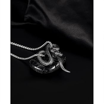 Amazon | ネックレス メンズ ヘビ 蛇 アクセサリー ペンダント
