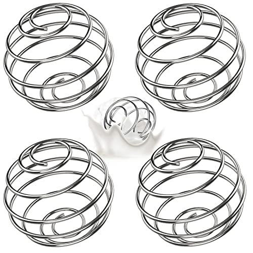 4 Pièces boule de mélangeur Inoxydable,mélangeur de protéine d'acier,pour mélange de protéines, boissons mélangées, boules protéinées, mixeur de sport, fitness, shaker, boissons protéinées
