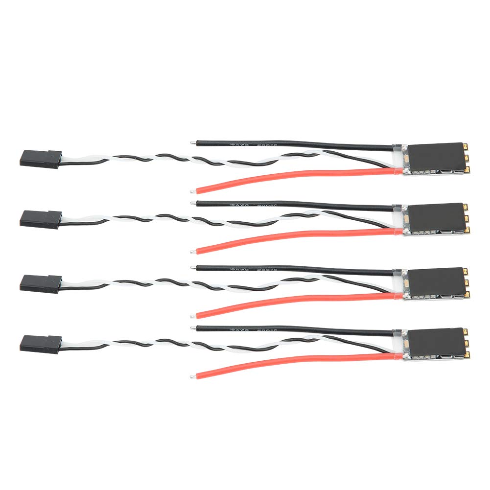 20AS Brushless ESC Fast Switching Electronic Speed Controller for FVT LittleBee£¨KS01813*4£©4PCS (Black)