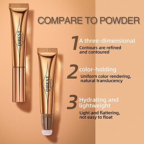 Matte Face Blush With Cushion Applicator Liquid Blush For Cheeks Long Lasting & Smooth Creamy Formula Cream Blush Lightweight Blush Stick Blush Wand Pink #TOP4