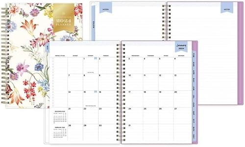 Miniatura 2 de Notas de agenda vertical por hora de enero de 2024 x diciembre de 2024 para todo el año, semanalmensual, 5.875 x 8.625 pulgadas, diseño de día y