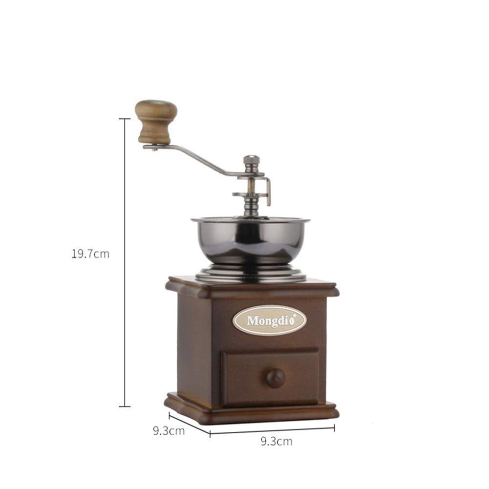 Molinillo de Mano, Molinillo de café Manual, Molinillo de Rebabas cónico Molino de café de manivela portátil para el hogar y los Viajes, Suministros de Cocina