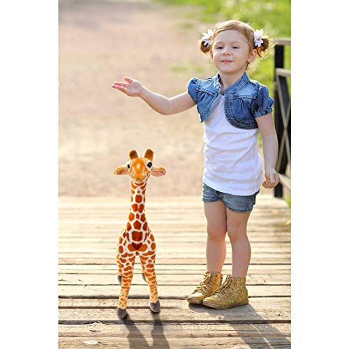 Linzy Toys Jared The Giraffe, 22'' (56 Cm) Standing High, Real Life Stuffed Animals Plush Giraffe, Peluche Jirafa, Adorable Soft Toy #TOP7