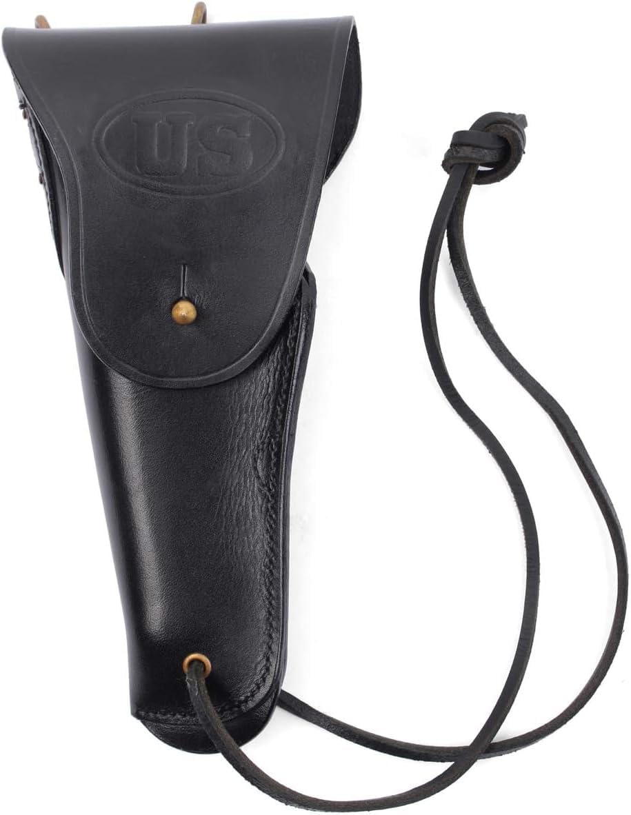 CALYX World War U.S. WWII M1916 M1911 .45 Cal Brown/Black/Tan Leather Hip Holster Embossed US Right/Left Hand Orientation