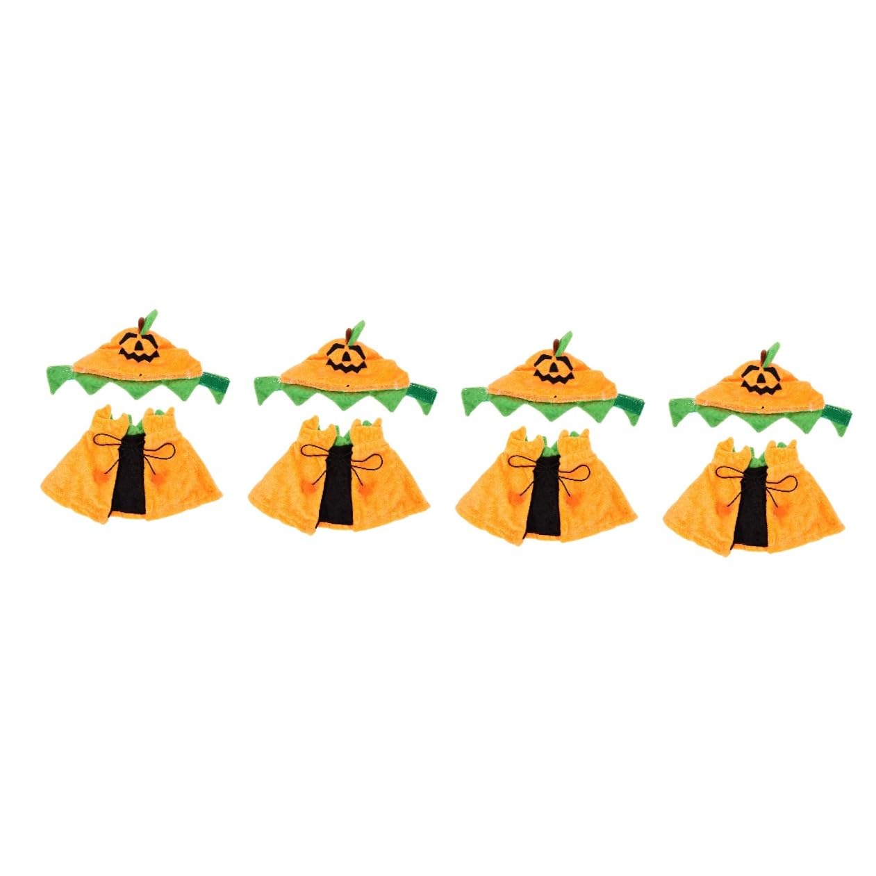 YARNOW Lot De 4 Chapeaux Et Bandanas pour Chien Et Chat pour Halloween
