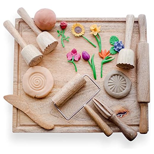 Can you take play doh in hand luggage Kookaroo Wooden Playdough Tools for Kids
