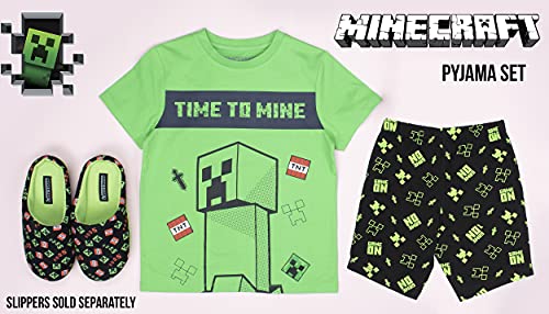 Pyjama à manches courtes Minecraft vert garçon 11-12 ans Creeper - 6