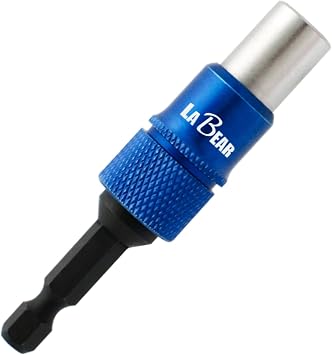 LABEAR - Rotating Pivoting Magnetic Bit Holder, 3-Inch CR-V Steel Swivel Drill Bit Extension, Quick Release Hex Shank Screwdriver Bit Adapter for Impact Driver, Power Drill & Tight Spaces 1/4 inch