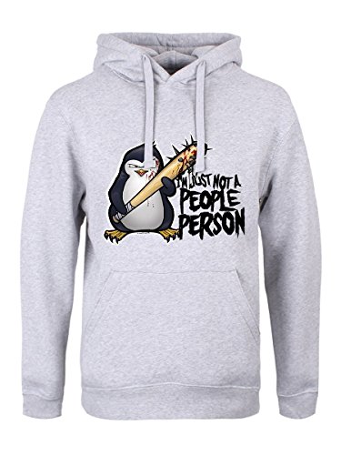 Image of Psycho Penguin Men's Just Not A People Person Hoodie Grey
