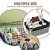 AIWARGOD Tricycle Rear Basket, Folding Large Adult Trike Cargo Baskets with 50L Capacity, Waterproof Rear Metal Baskets with Trike Basket Liner for 20 24 26 Inch Electric Tricycles, White #5