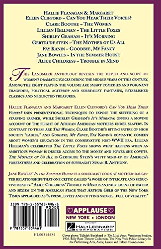 Plays By American Women: 1930-1960 (Applause Books) #TOP1