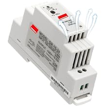 Industrial DIN Rail Switching Power Supply DR-15 15W Single Output 5V 12V 24V AC to DC Converter Power Switch Input 110/240VAC Color 15W 24V