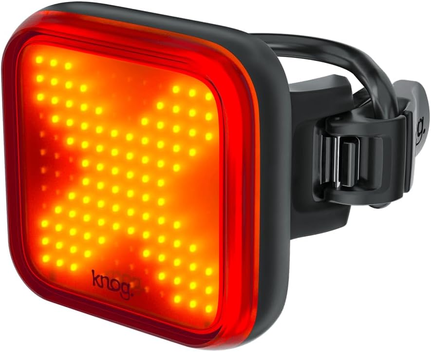 Knog Blinder Rear Bike Tail Light - 100 Lumen USB Rechargeable, Waterproof, 8 Modes, Fits 22-32mm, 450m Visibility