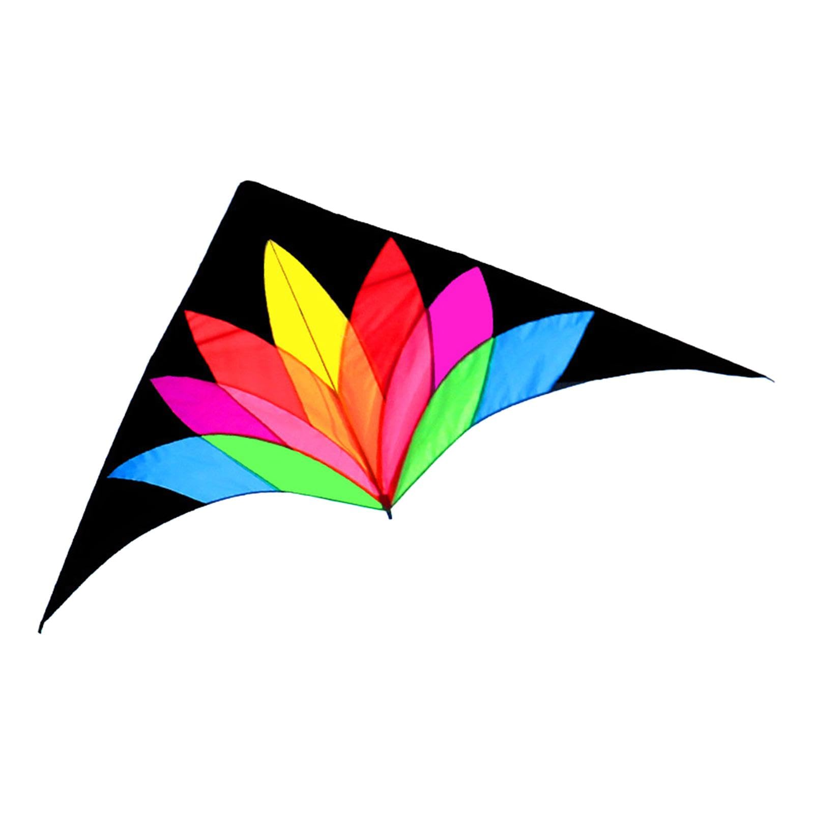 Cometa Grande Multicolor de Una Sola Línea para Playa, Césped, Vacaciones Y Playa.