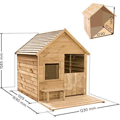 Soulet Heidi Wooden Playhouse with Patio - Image 2