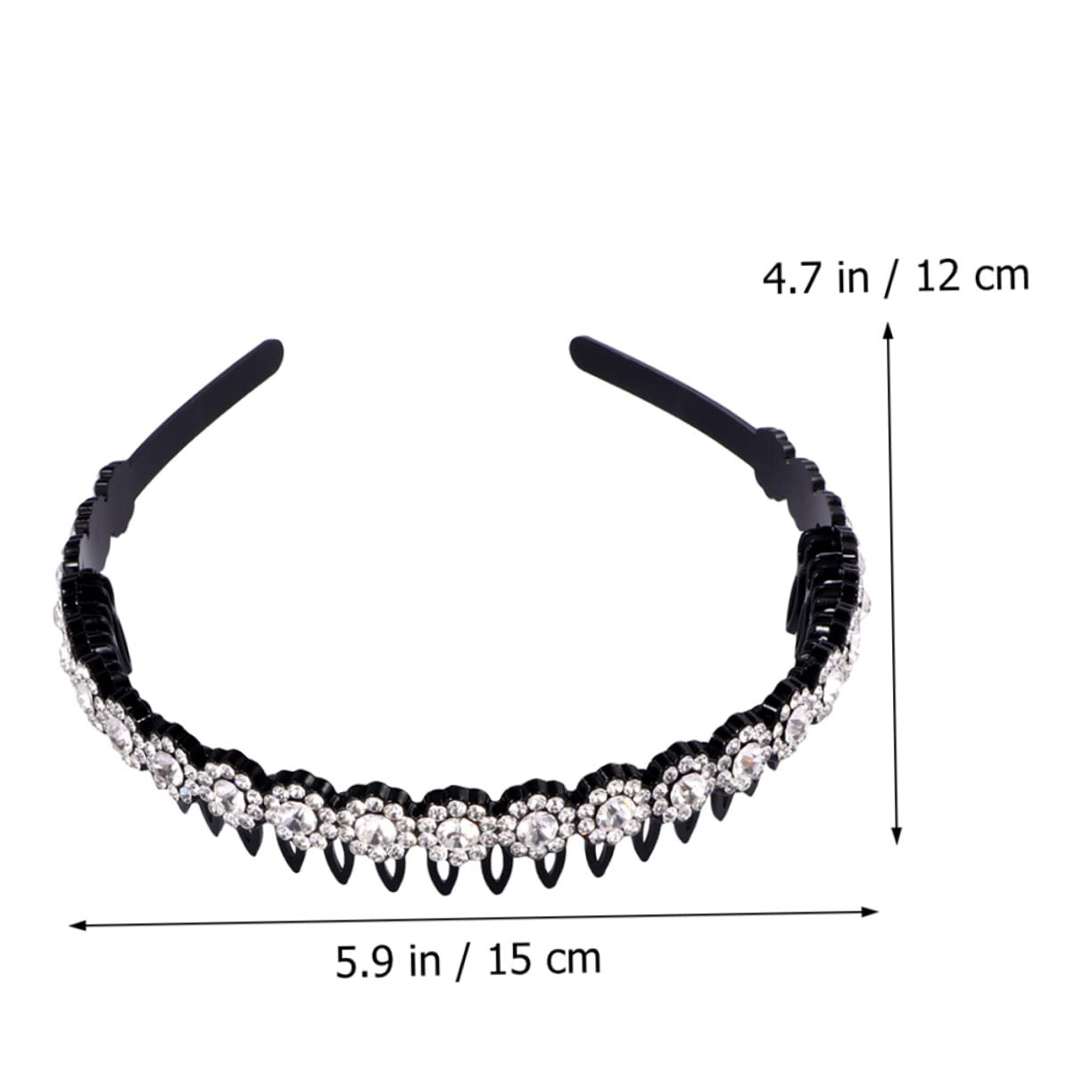 POPETPOP 10pezzi Fascia Per Con Punte Cerchietto Nonslip Con Strass Per Donna Accessorio Elegantper Makeup e Cura Della Colori Misti Per Spa e Uso Quotidiano