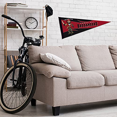 Image of Rico Industries NFL Football Mascot inch 12 inch x 30 inch Felt Wall Decor Pennant - Great for Home /Bed Room /Man Cave Decor