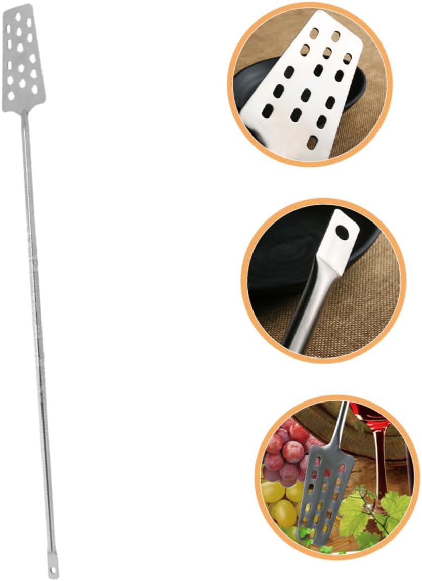 Cabilock Stainless Steel Stirrer for Brewing Ergonomic Handle for Comfortable Grip for Mixing Beer Wine and Cocktails at Home Multi-use Fermentation Tool