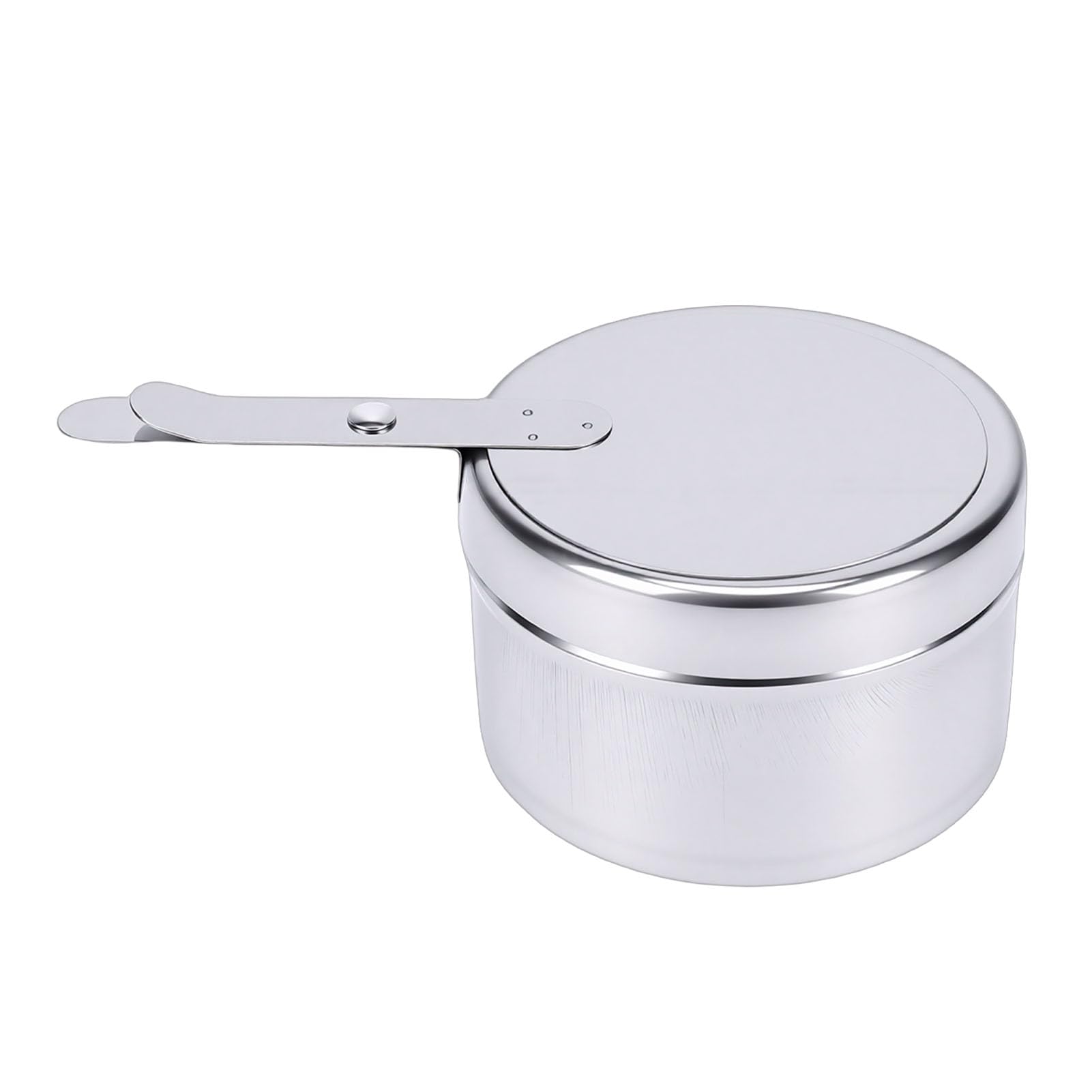 Sxhlseller Juego de Platos Redondos de Acero Inoxidable de 8 Litros, Calentador de Alimentos Tipo Buffet con Tapa Colgante y Cuchara para Eventos de Catering, Fiestas, Bodas y Reuniones en el Hogar,