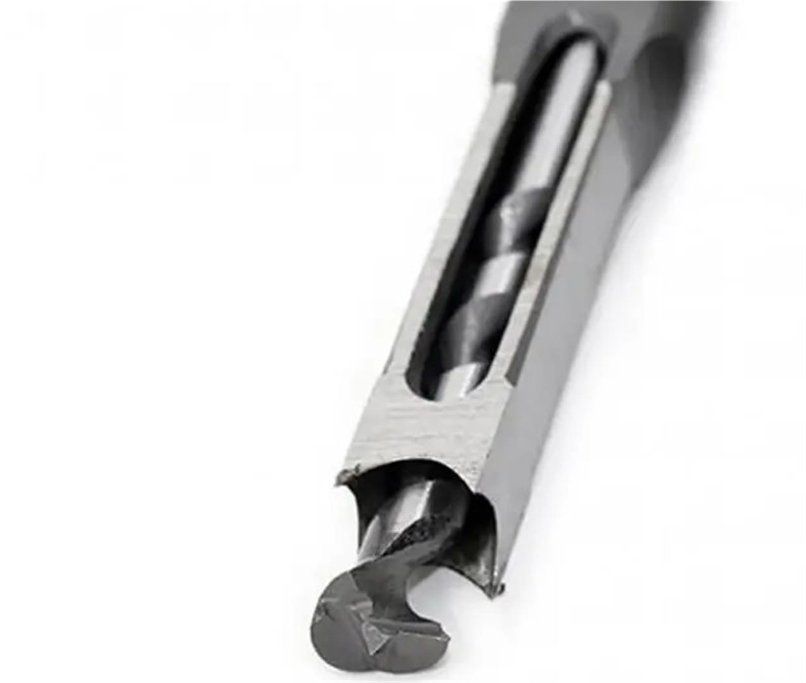 1 Stück 20 mm legierter Stahl Vierkantlochsäge Holzbearbeitung Vierkantlochbohrer Einsteckmeißel Holzbohrer mit Spiralbohrer