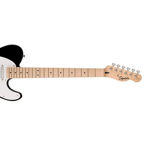 Amazon.com: Squire Sonic Telecaster Electric Guitar, Black, Maple