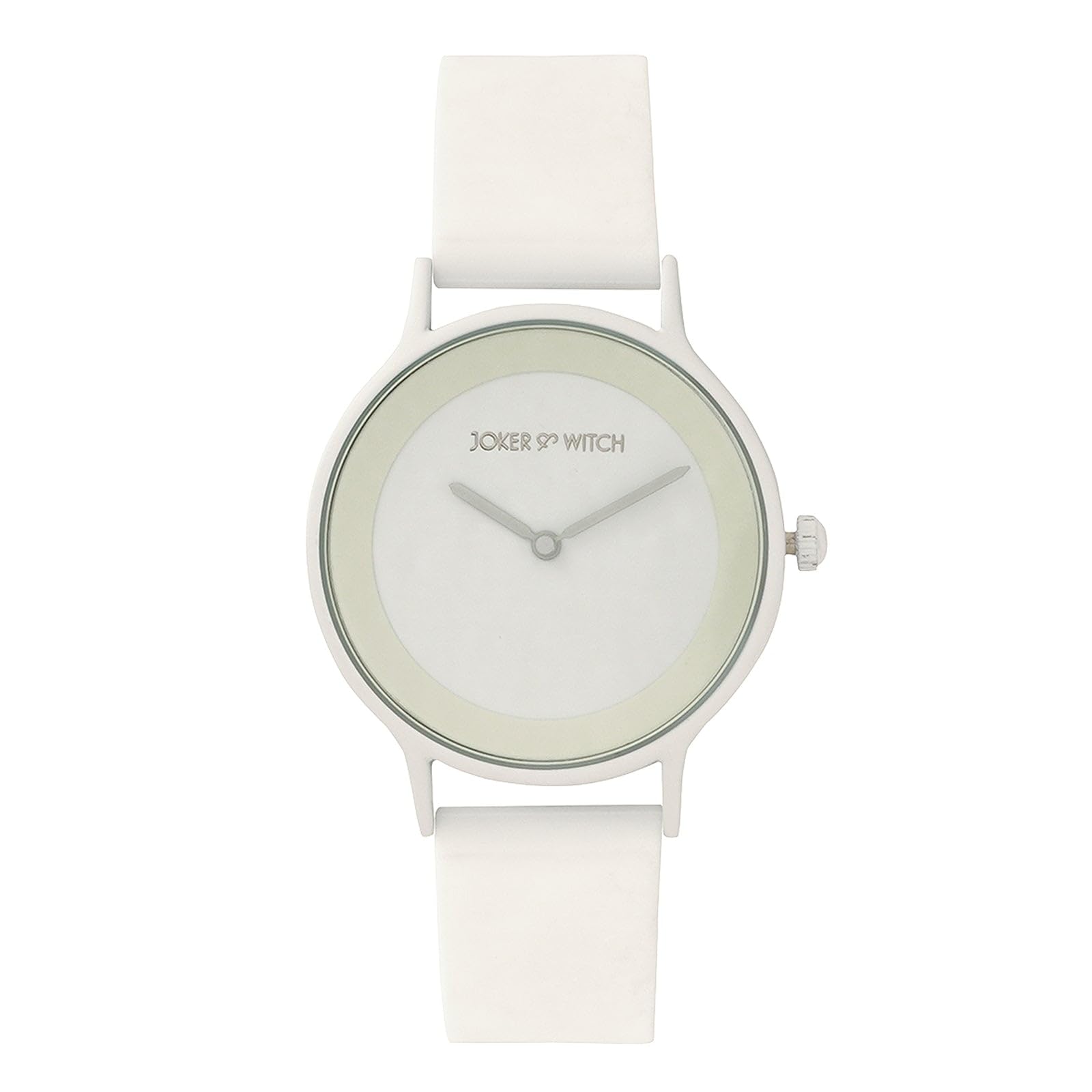 Joker & Witch Alpine White Silicone Strap Watch Analogue Watch Unisex (B0CZXPH4P9) Amazon Price History, Amazon Price Tracker
