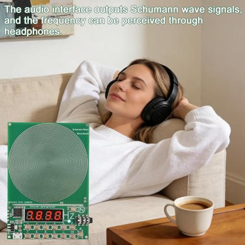 Schumann Frequenz Generator: 7.83Hz Schumann Wellengenerator mit Display, USB-Anschluss Frequenzgenerator Naturresonanz Stressabbau für Raumharmonie, 0.1~100000 Hz Einstellbarer