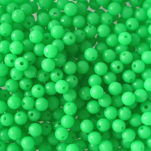 Generic AM0XE1092CSUS Lot De 100 Perles De Pêche Lumineuses, 3 à 12 Mm, Perles Rondes