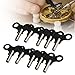 HERCHR Clock Winding Key 10pcs Metal Clock Key Wall Clock Winding Key Clocks Key Wall Clock Accessory Clock Repair Tools