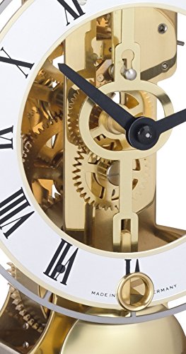 Hermle Walnut Skeleton Table Clock