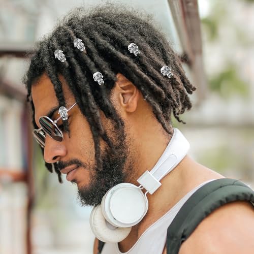 SECFOU 10 piezas amuletos cabello aleación con buen brillo 7