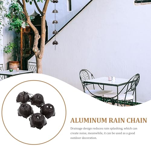 Chaîne de pluie résistante intempéries UKCOCO en aluminium - 8