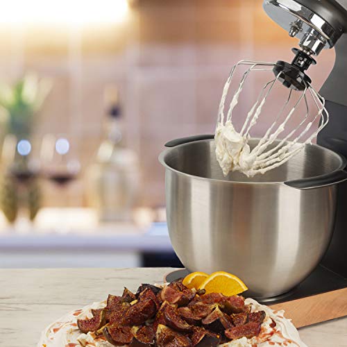 Gourmet professional kitchen machine, GPKM01, Stand Mixer, 1200w, 5.5L Stainless Bowl, 1.5L Blender Jug attachment, 8 speeds, Multi-function, Whisk, Dough Hook, Beater, Skid Resistant, Grey, Rose Gold - Image 4