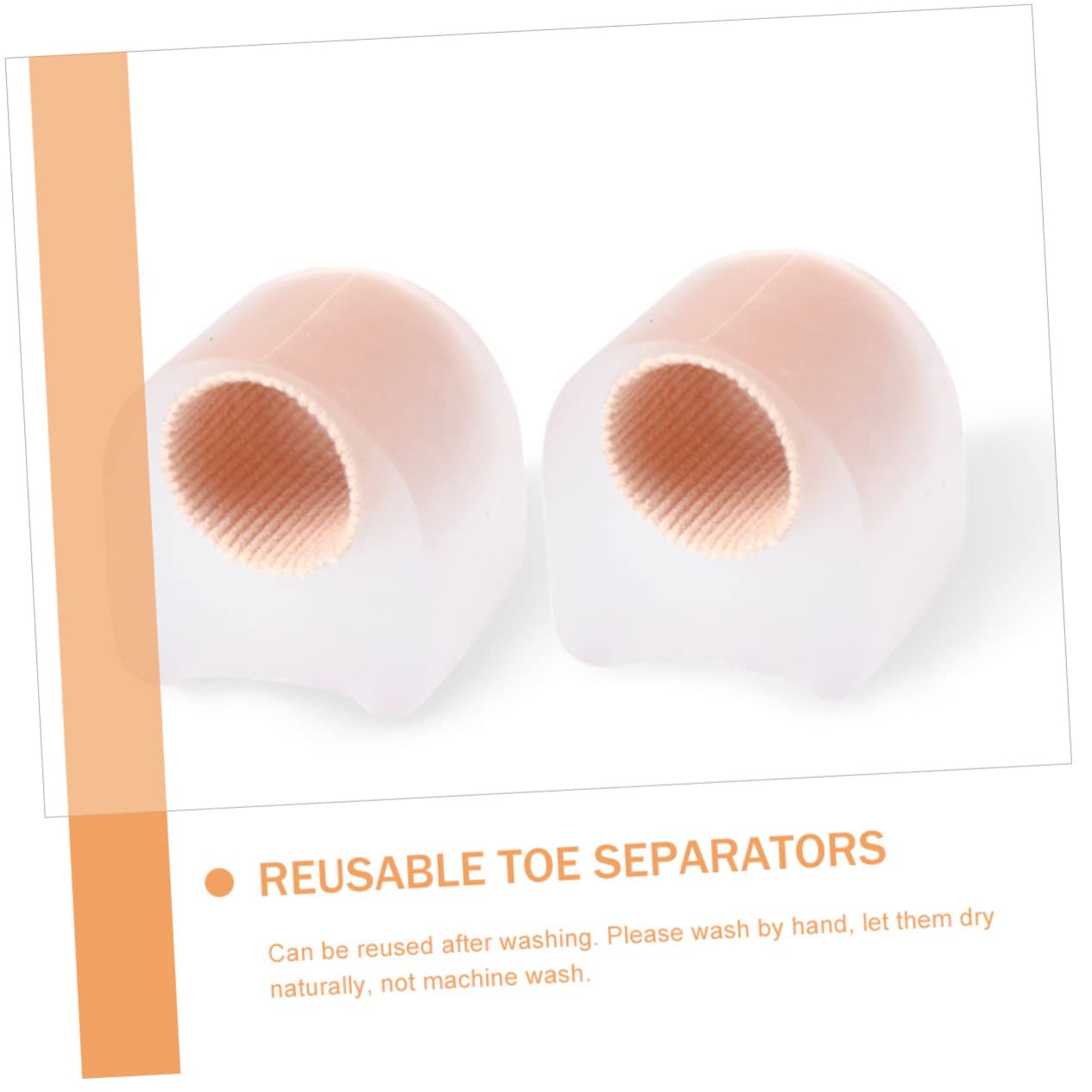 Baluue 18pcs Comfortable Toe Separators for Men and Women Gel Spacers for Bunion Relief Ergonomic Design for Use s