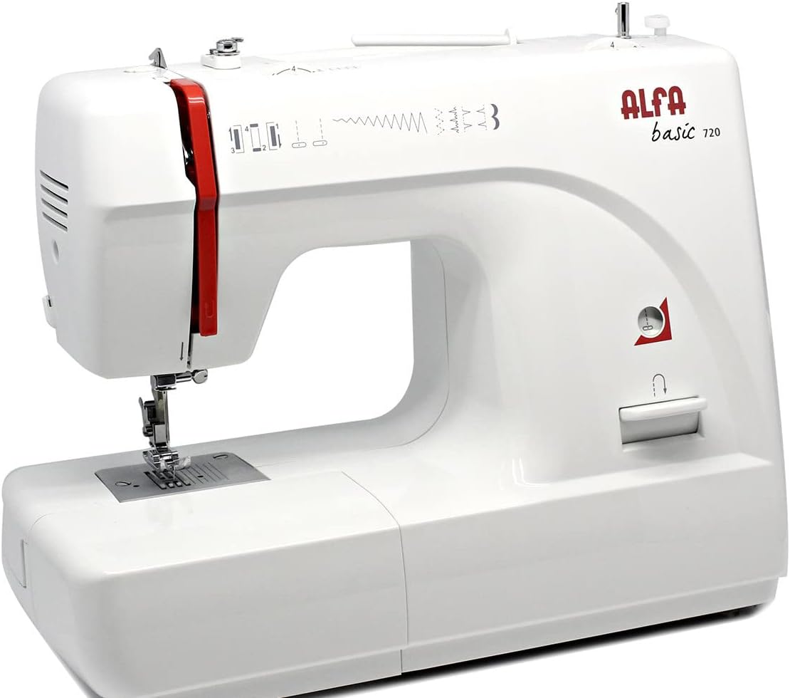 ALFA 720+ Máquina de Coser, Compuesto, Blanco, 30x19x41 cm