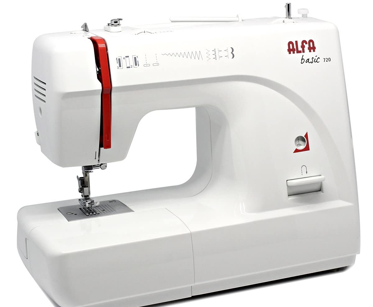 ALFA 720+ Máquina de Coser, Compuesto, Blanco, 30x19x41 cm en oferta en Amazon