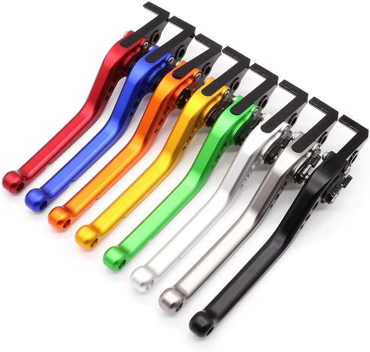 Miniatura 3 de QQLADY Z Suitable for Yamaha MT-07 CNC Aluminum Alloy Handle Lever Accessories Modified Long Brake Clutch Horns X (Color  Blue)
