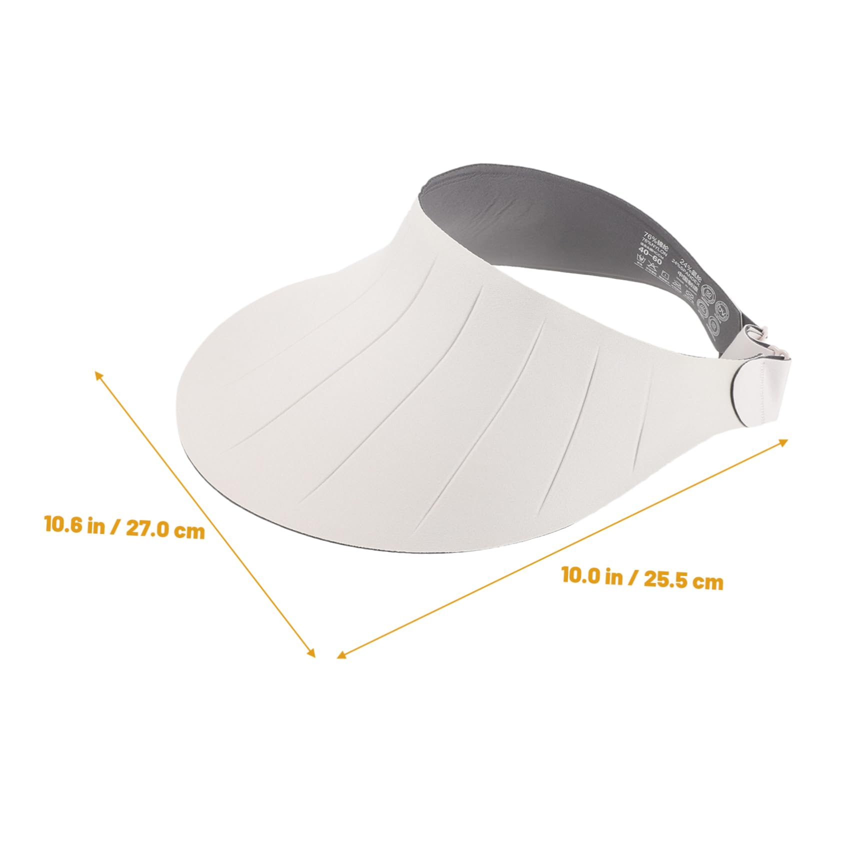 BESPORTBLE Gorra de Visera Sombrero de Cubo para Mujer Neto Sombreros y Gorras para Mujer Gorro Playa Mujer Viseras de Sol para Mujer protección UV Sombrero de Visera de Playa Nylon