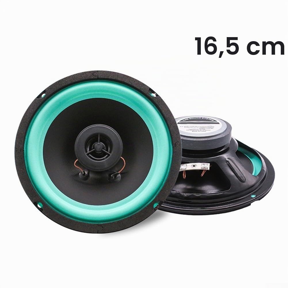 Haut-parleurs audio de voiture robustes avec coque en fer conçus pour une performance durable (16,5 cm)