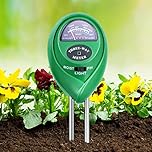 flintronic 3-in-1 Soil Moisture Meter,with pH, Light and Soil Moisture Meter for Indoor and Outdoor Vegetable Garden Lawn and More (No Batteries Required)