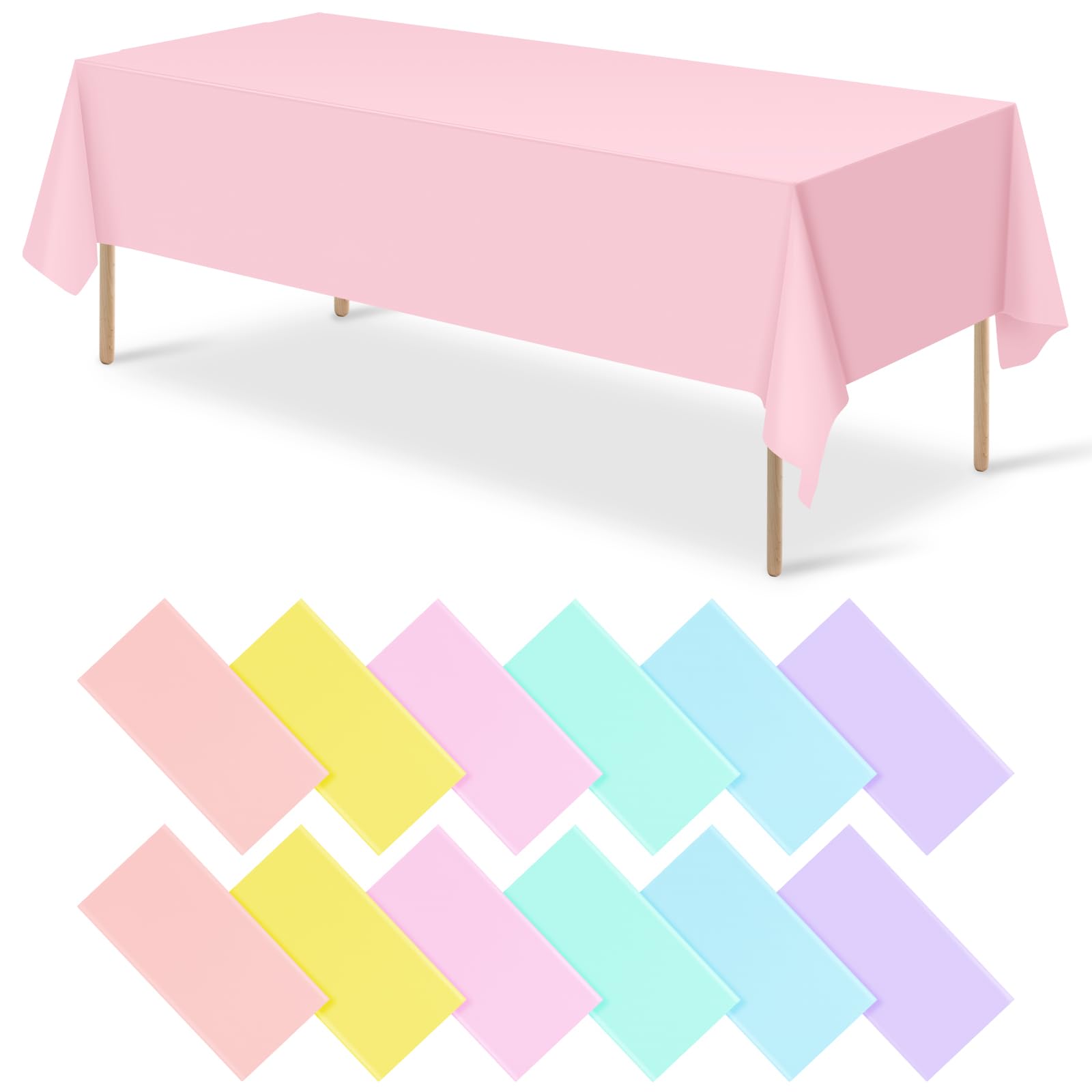 Tovaglie Di Plastica Usa E Getta Per Pasqua - Confezione Da 3, Extra Large 274x137 Cm