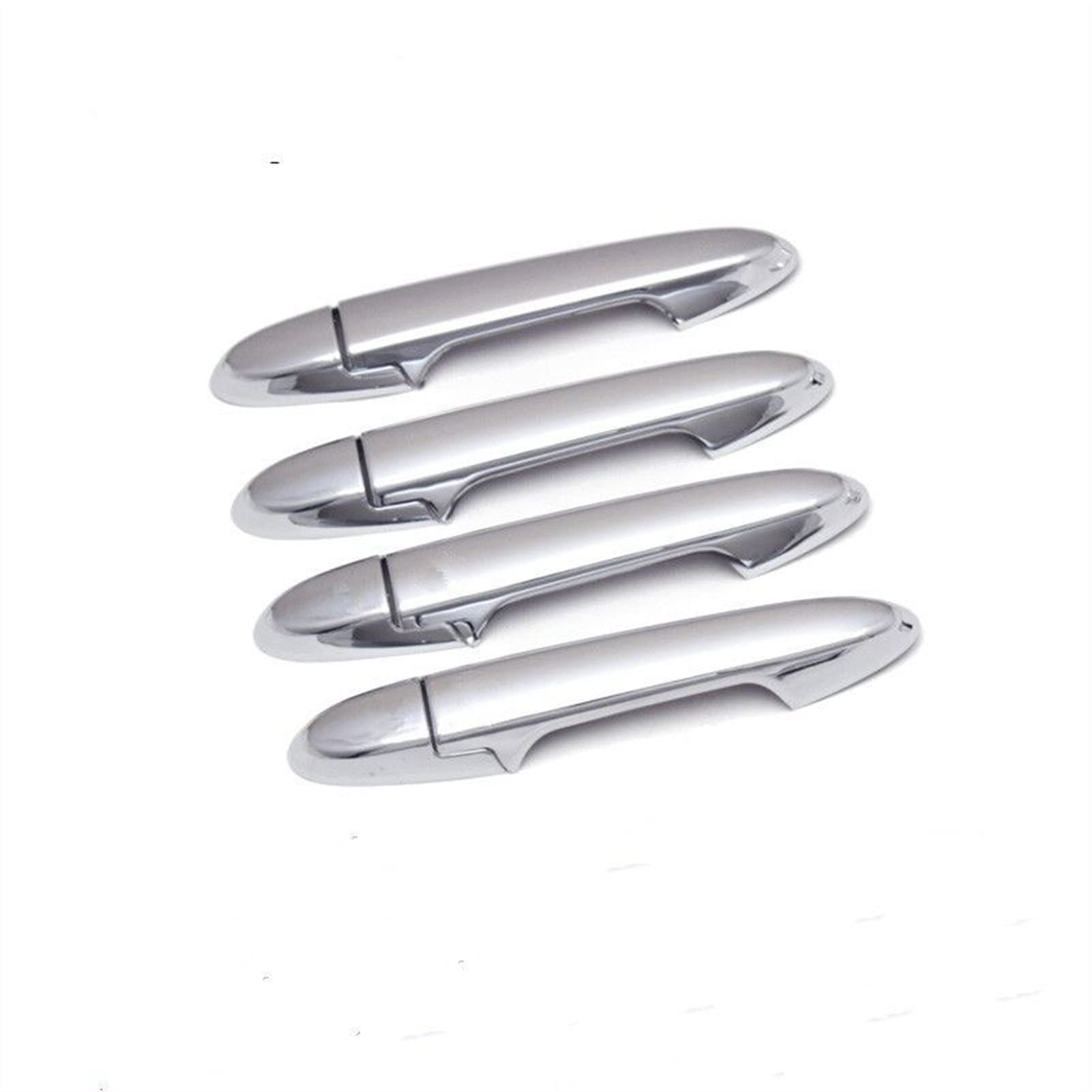 Qwqthgs 1 Car Exterior Door Handle Cap For Fit Jazz 2014-2020 Carbon Fiber Chrome Car Side Door Handle Cover Sticker Styling Accessories(1)