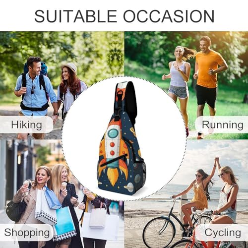 Mochila bandolera casual de viaje y senderismo para mujer y hombre miniatura 6