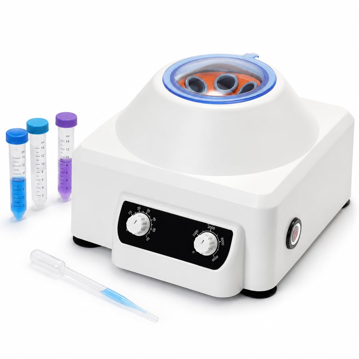 Wirówka laboratoryjna, pojemność 6 x 10 ml, 0–4000 obr./min, zegar 0–60min