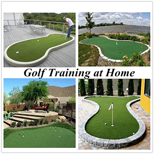 Putting Green Turf Golf Mat Indoor/Outdoor (0.47" Custom Size) 5Ftx10Ft Golf Hitting Practice Mat At Home/Backyard, Multi-Use Artificial Grass Rug,Fake Grass Landscape For Décor #TOP5