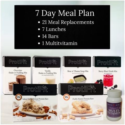 PROTIFIT - High Protein Meal Plan Starter Kit, 15g Protein Supplements & Snacks, 30 day Multivitamin, Ideal Protein Compatible (7 Day Kit) Cover